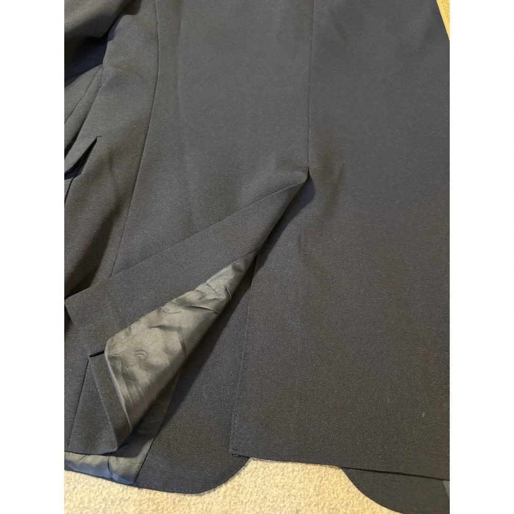 Vintage Levi's Men's 42L Menswear Action Navy Blue Suit Coat Jacket Business